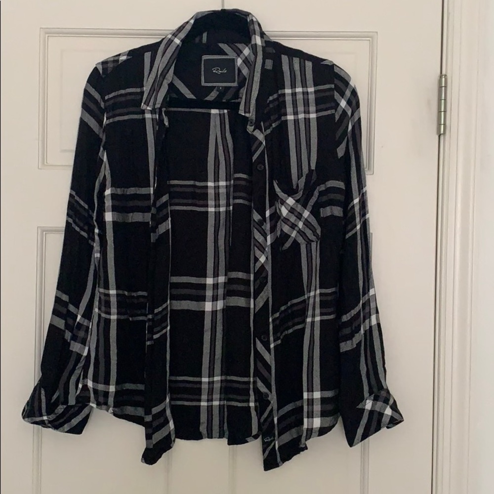 Rails button down flannel shirt, size S